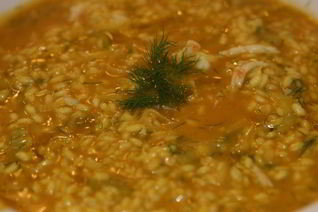 Ризотто с лангустинами