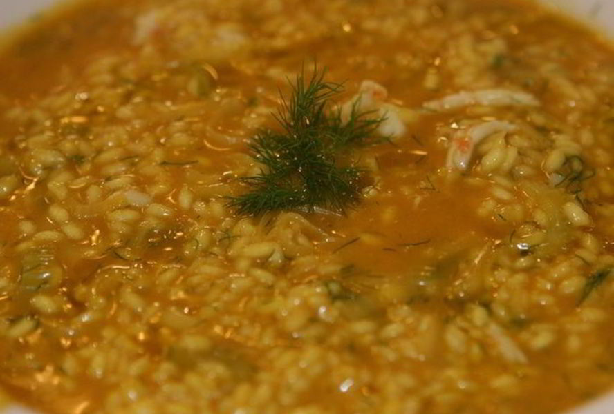 Ризотто с лангустинами