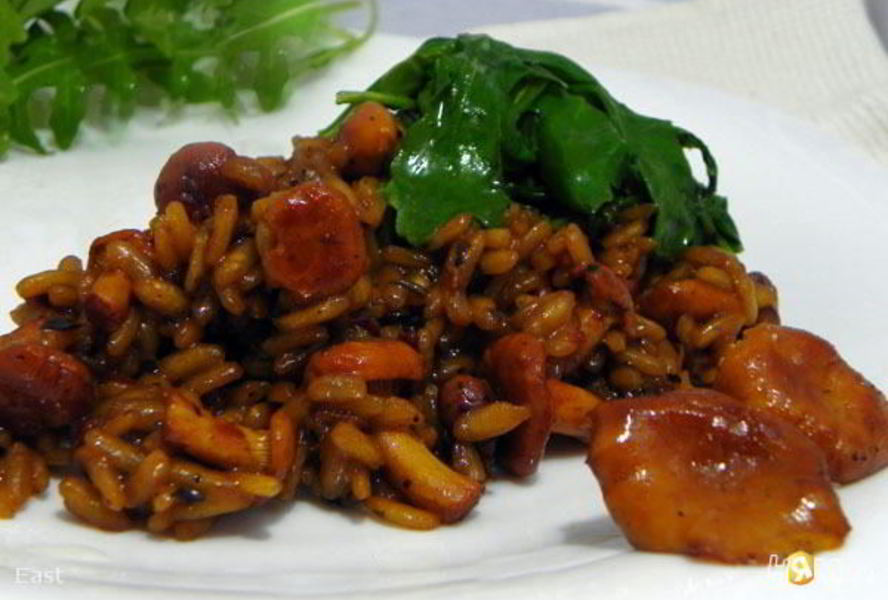 Ризотто с лисичками