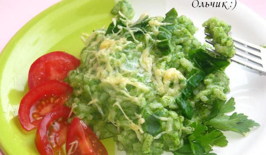 Рецепт ризотто с мангольдом и сыром