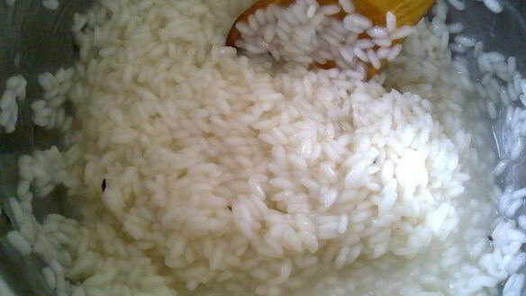 ШАГ 3. ризотто с мидиями и креветками