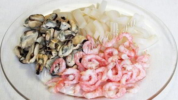 ШАГ 5. ризотто с морепродуктами и стручковой фасолью