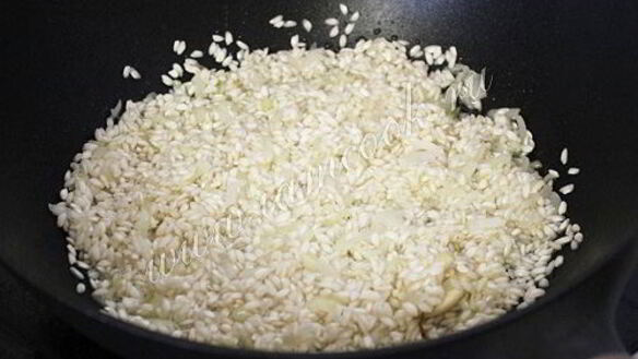 ШАГ 6. ризотто с морепродуктами и стручковой фасолью