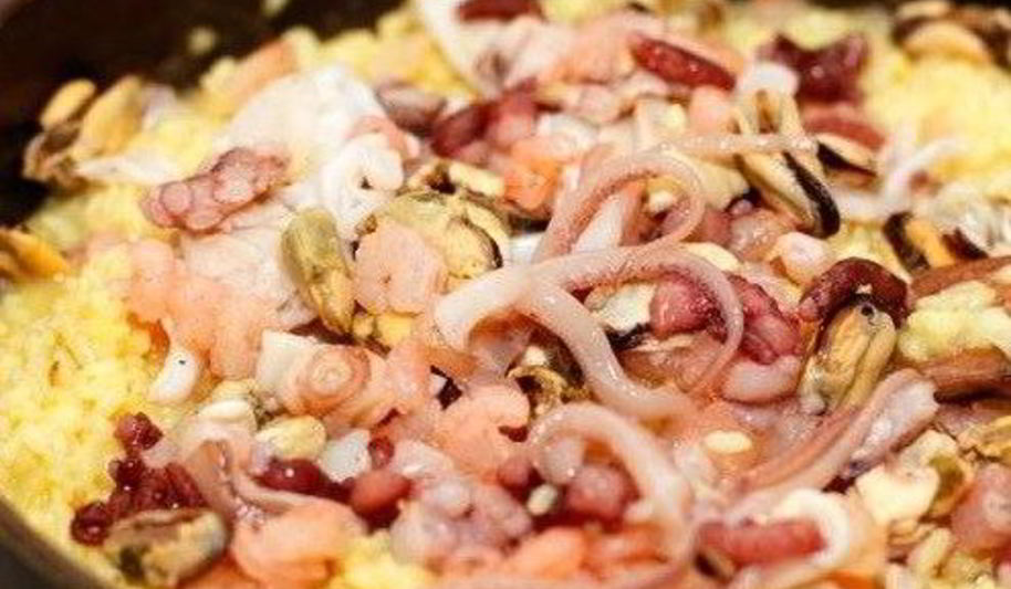 Рецепт ризотто с морским коктейлем