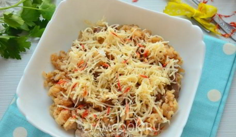 Рецепт ризотто с мясом
