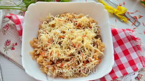 ШАГ 7. ризотто с мясом