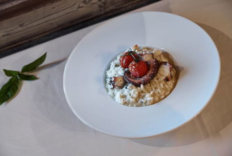 Ризотто с осьминогом