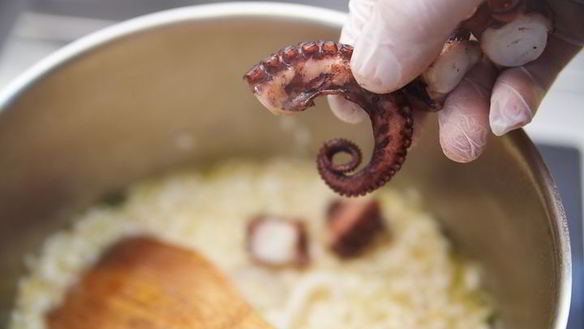 ШАГ 18. ризотто с осьминогом