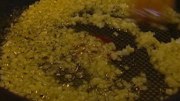 ШАГ 2. ризотто с сельдереем, ветчиной и пармезаном