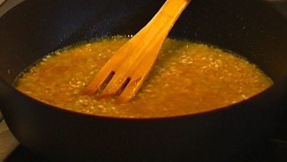 ШАГ 5. ризотто с сельдереем, ветчиной и пармезаном