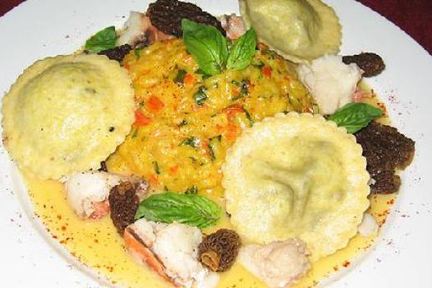 Ризотто с шафраном и лимоном