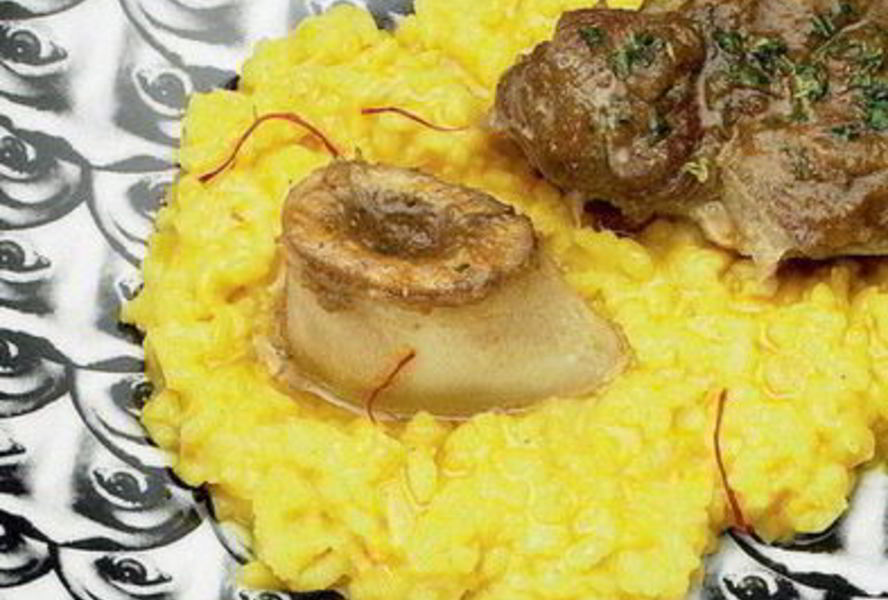 Ризотто с шафраном и оссобуко