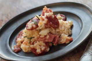 Ризотто с сосисками