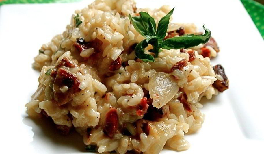 Рецепт ризотто с сосиского