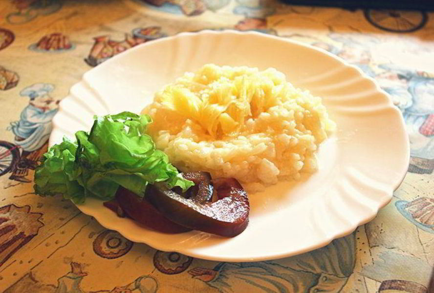 Ризотто с сыром и грушей