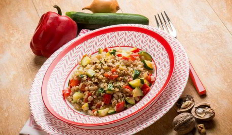 Рецепт ризотто с цуккини и перцем