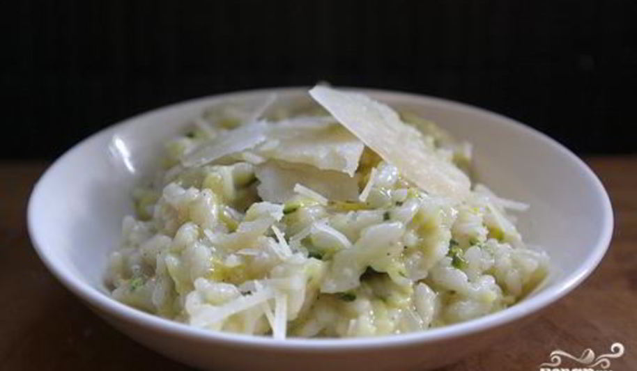 Рецепт ризотто с цуккини и сквошем