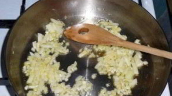 ШАГ 3. ризотто с ветчиной