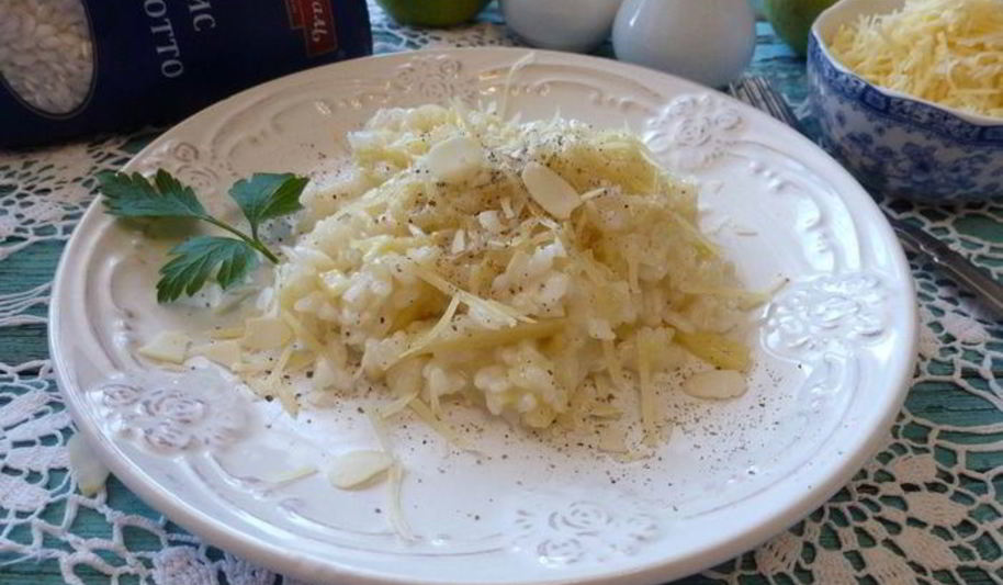 Рецепт ризотто с яблоком