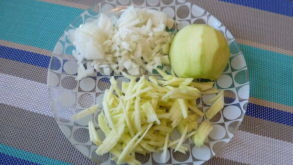 ШАГ 3. ризотто с яблоком