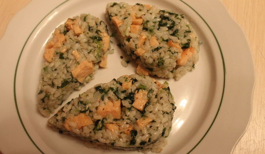 Рецепт ризотто со шпинатом и семгой
