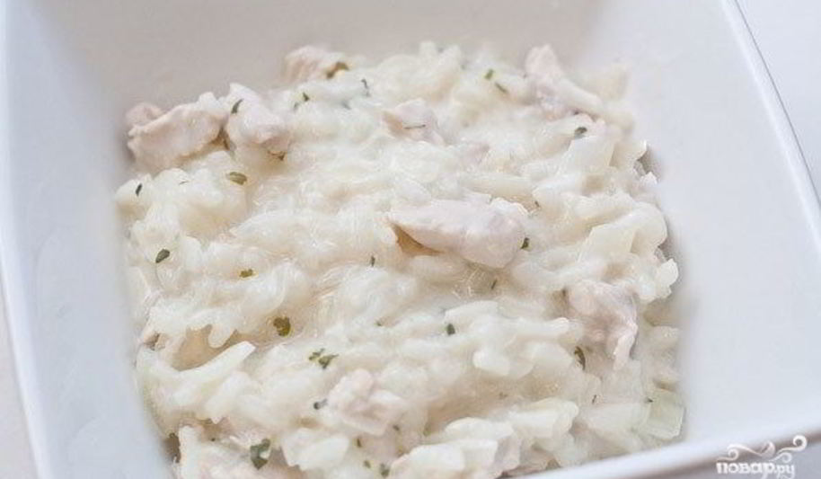 Рецепт ризотто со сливками