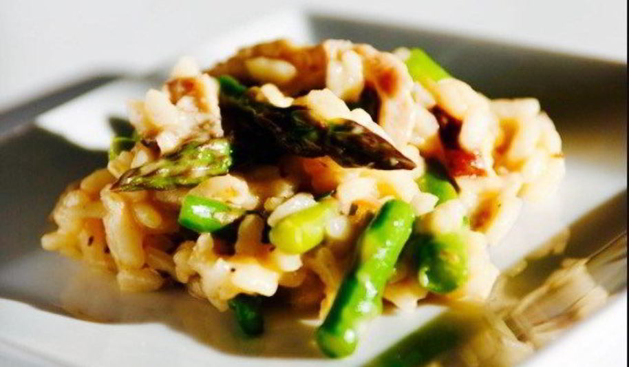 Рецепт ризотто со спаржей и зеленым луком