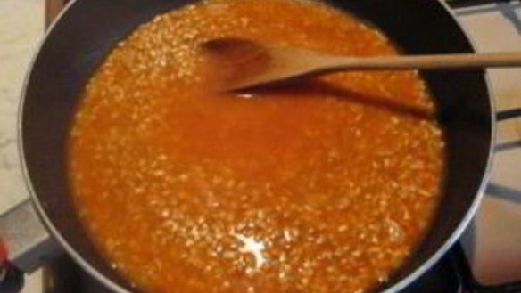 ШАГ 2. ризотто в баклажане