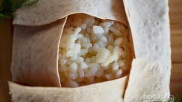 ШАГ 6. ризотто в лаваше