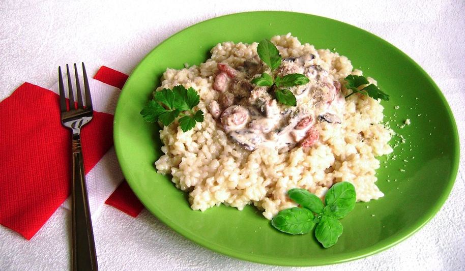 Рецепт ризотто в сливочном соусе