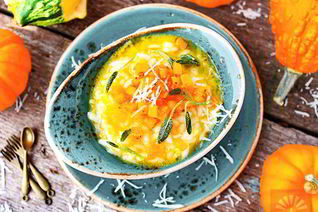 Тыквенное ризотто с шалфеем