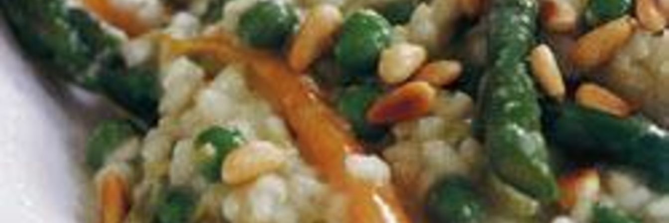 Весеннее овощное ризотто