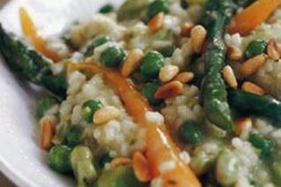 Весеннее овощное ризотто