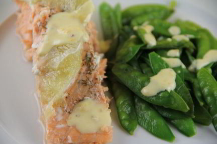 Филе лосося, запеченное с лаймом