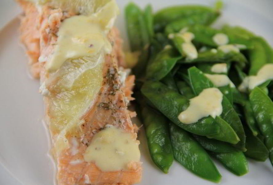 Филе лосося, запеченное с лаймом