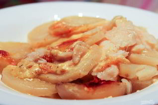 Филе палтуса в духовке