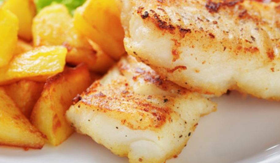 Рецепт филе жареного тресков с картофелема