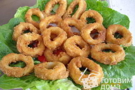 Кальмары Колечки во фритюре