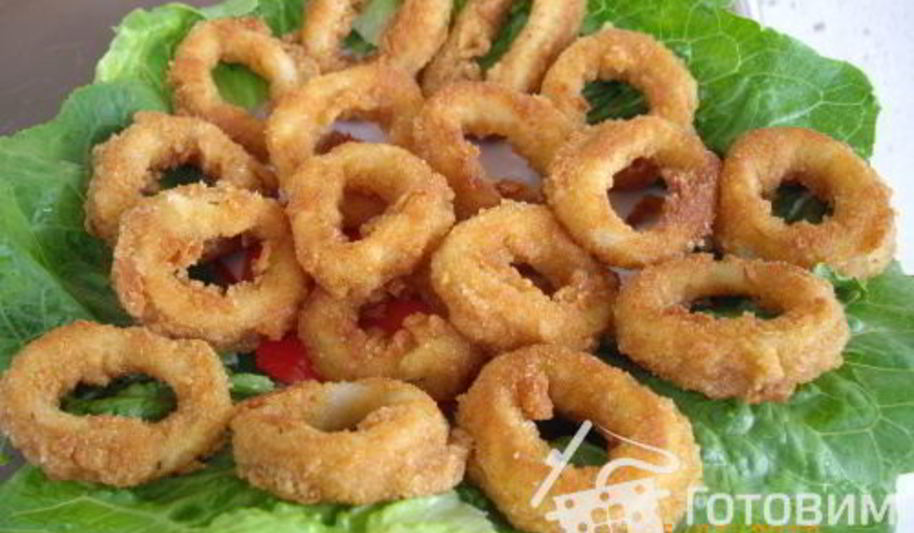 Рецепт кальмары колечки во фритюре