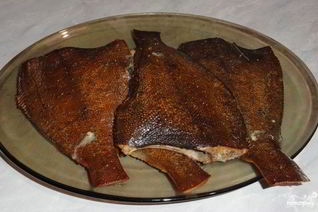 Камбала горячего копчения