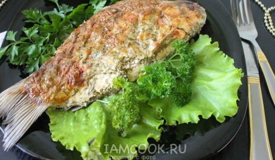 Рецепт карась в сметане в духовке