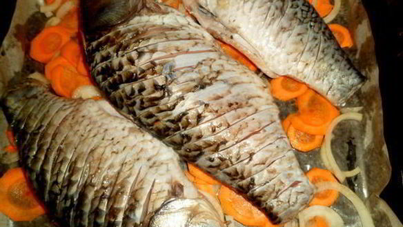 ШАГ 3. караси с ореховой пастой