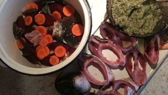 ШАГ 7. карп фаршированный заливной