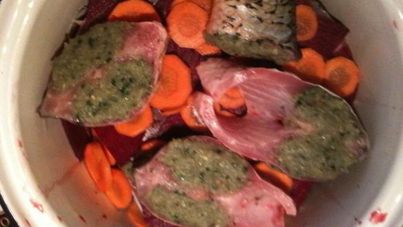 ШАГ 8. карп фаршированный заливной