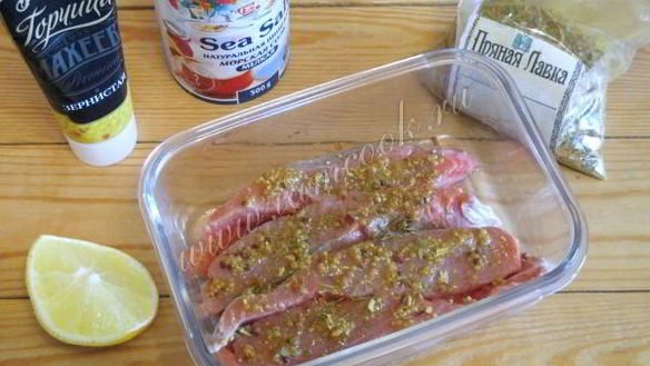 ШАГ 3. кета запеченная в духовке