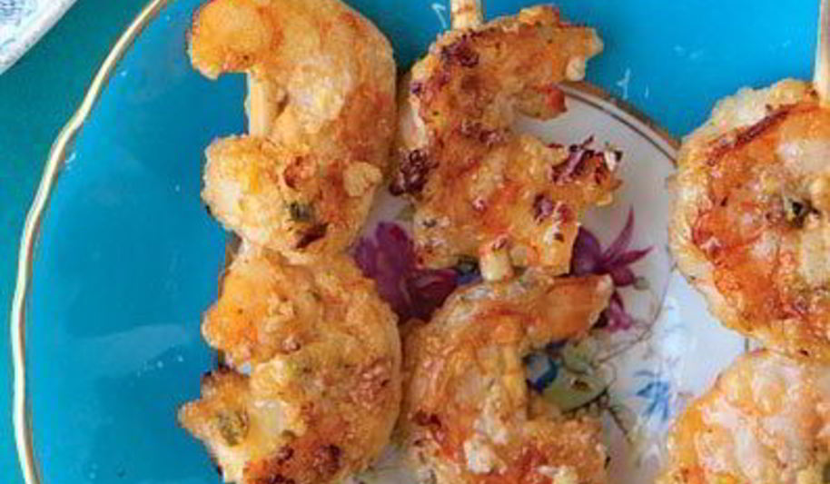 Рецепт креветки на шпажках