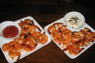 Креветки с соусом