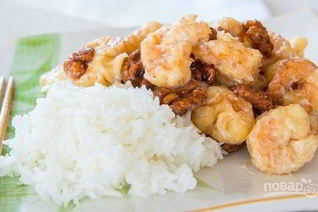 Креветки в меду