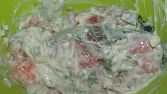 ШАГ 3. лосось с рисом и овощами в мультиварке