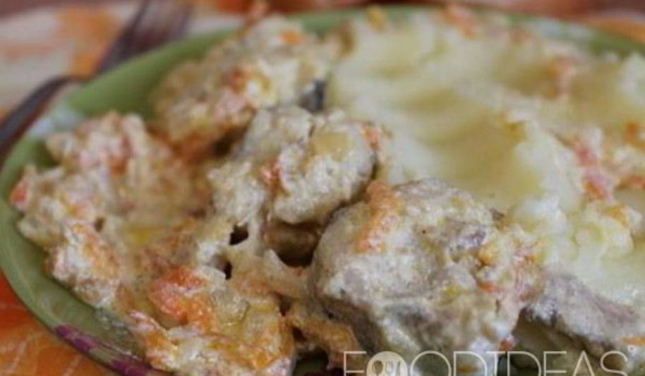 Рецепт минтай тушеный в сметане